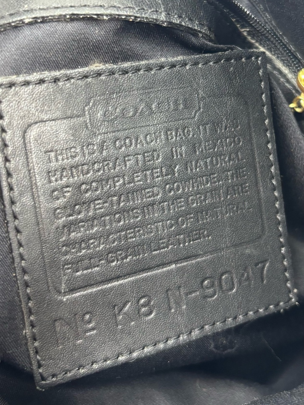 Coach Ergo 9047 Vintage 90s Leather Made In Mexico Compartment Hobo Bucket Bag - Picture 10 of 16